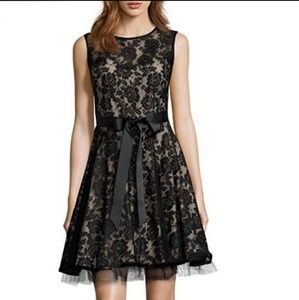 Black lace mid length dress (6)
